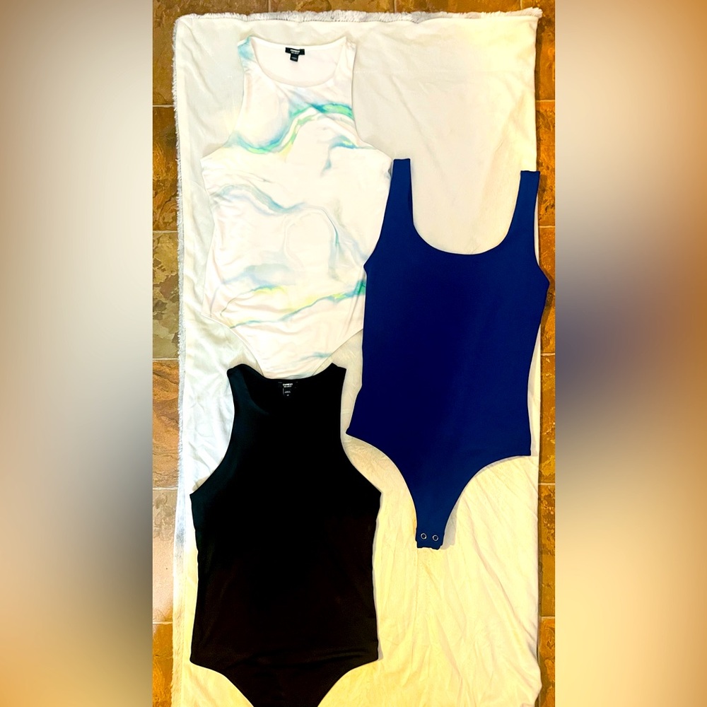 Bundle 3 express body contour bodysuits size XS all worn once